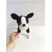 Stuffed boston terrier dog toy
