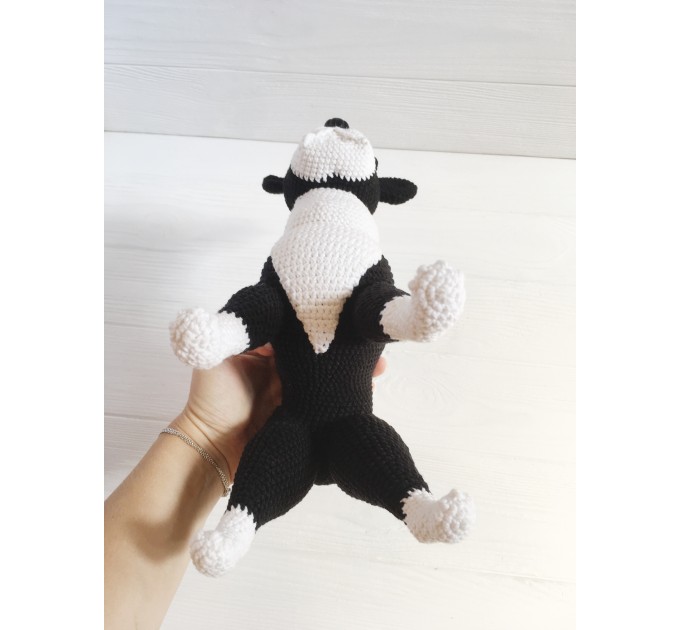 Stuffed boston terrier dog toy