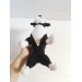 Stuffed boston terrier dog toy