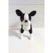 Stuffed boston terrier dog toy