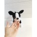 Stuffed boston terrier dog toy