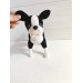 Stuffed boston terrier dog toy