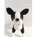 Stuffed boston terrier dog toy