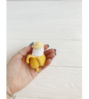 Crochet Banana Keychain