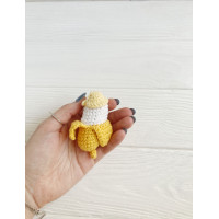 Crochet Banana Keychain