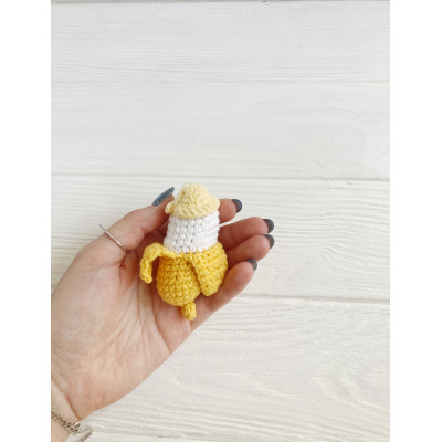 Crochet Banana Keychain