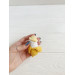 Handmade Crochet Banana Keychain
