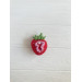 Handmade Crochet Strawberry Keychain