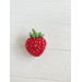Handmade Crochet Strawberry Keychain