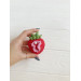 Handmade Crochet Strawberry Keychain