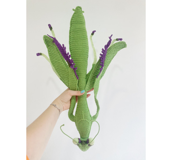 Handmade Giant Crochet Praying Mantis Plush