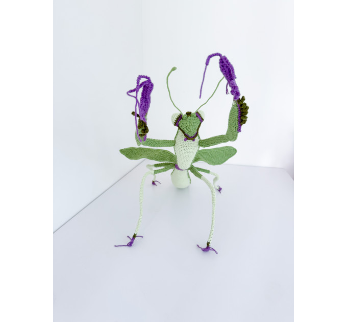 Handmade Giant Crochet Praying Mantis Plush