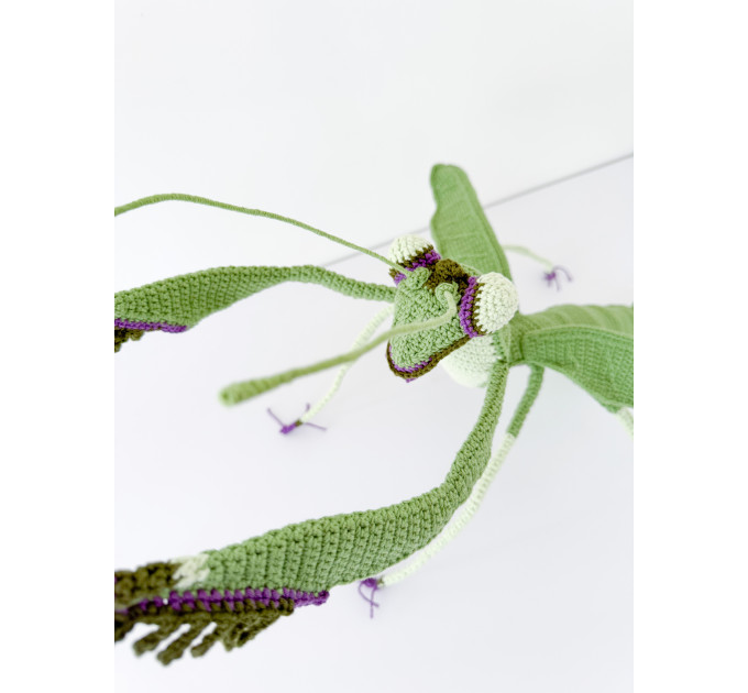 Handmade Giant Crochet Praying Mantis Plush
