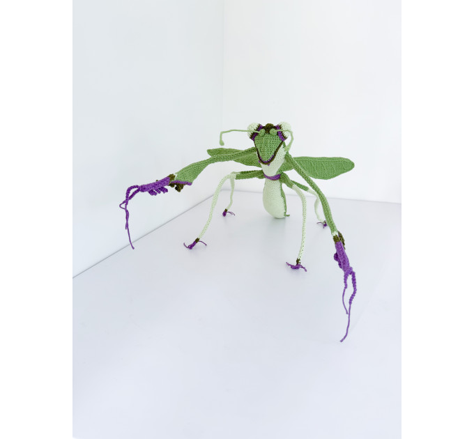 Handmade Giant Crochet Praying Mantis Plush