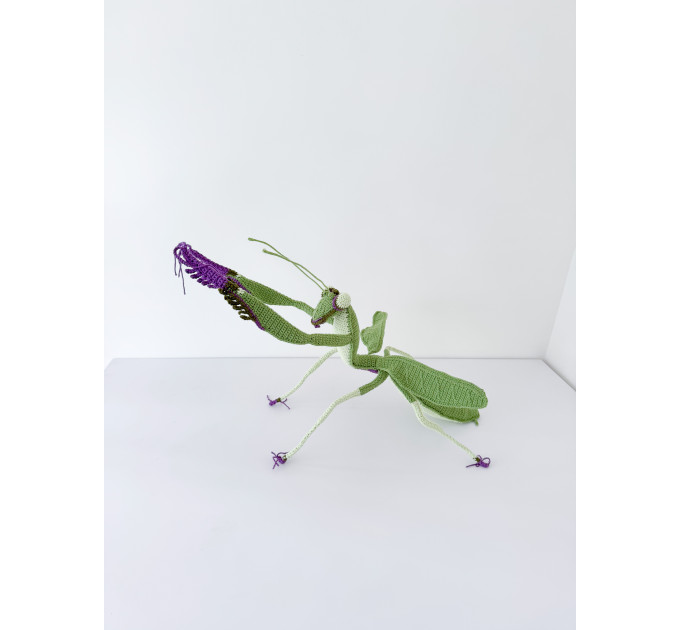 Handmade Giant Crochet Praying Mantis Plush
