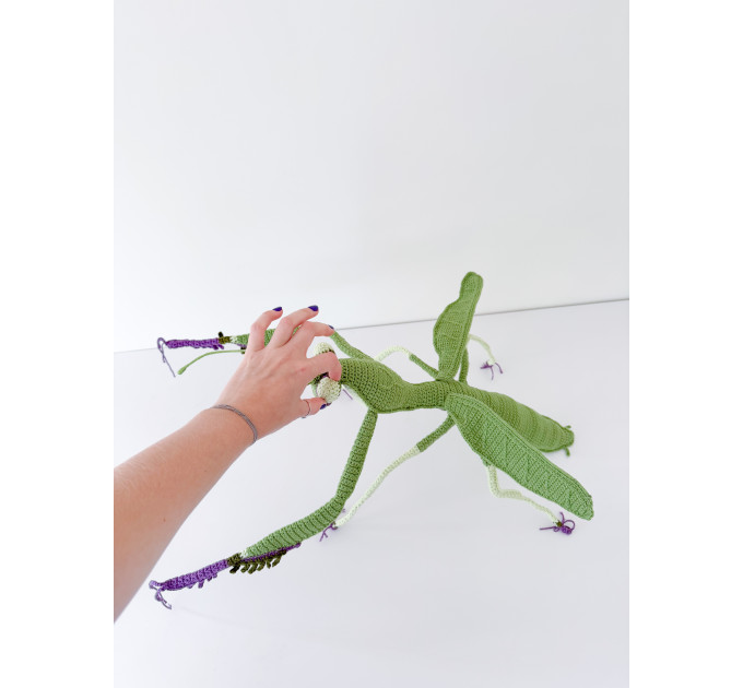 Handmade Giant Crochet Praying Mantis Plush