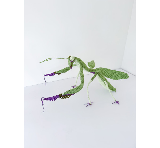 Handmade Giant Crochet Praying Mantis Plush