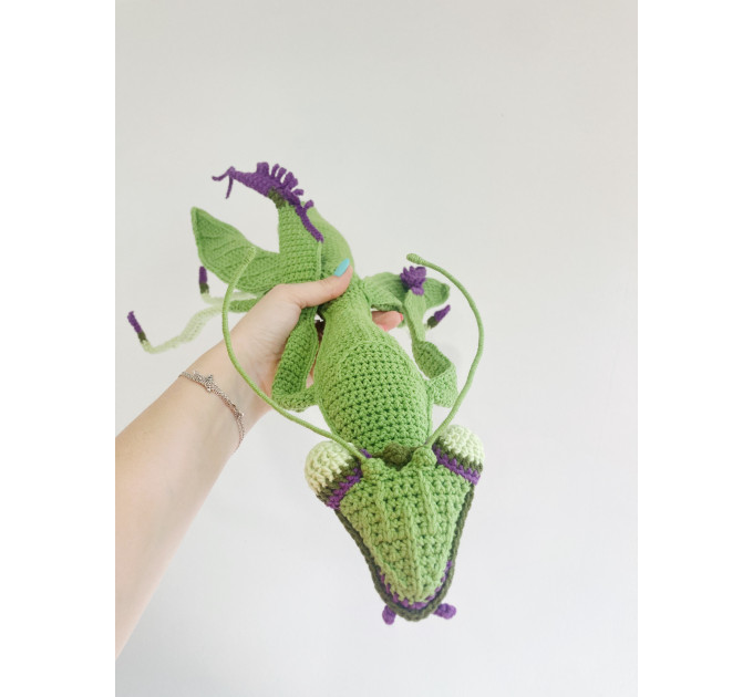 Handmade Giant Crochet Praying Mantis Plush