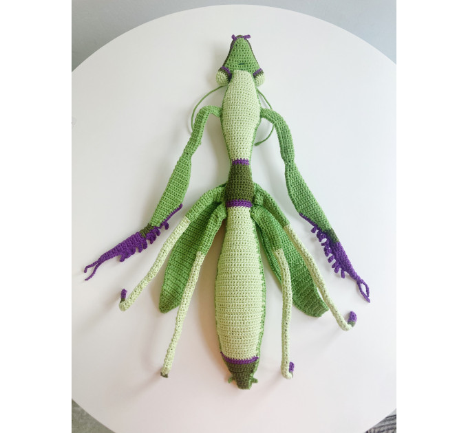 Handmade Giant Crochet Praying Mantis Plush