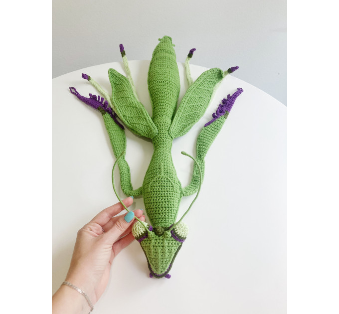 Handmade Giant Crochet Praying Mantis Plush