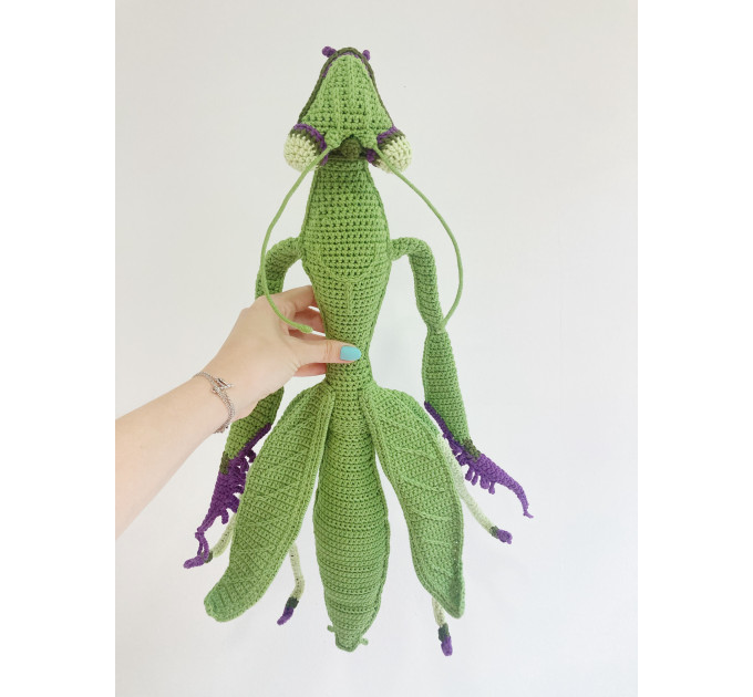 Handmade Giant Crochet Praying Mantis Plush