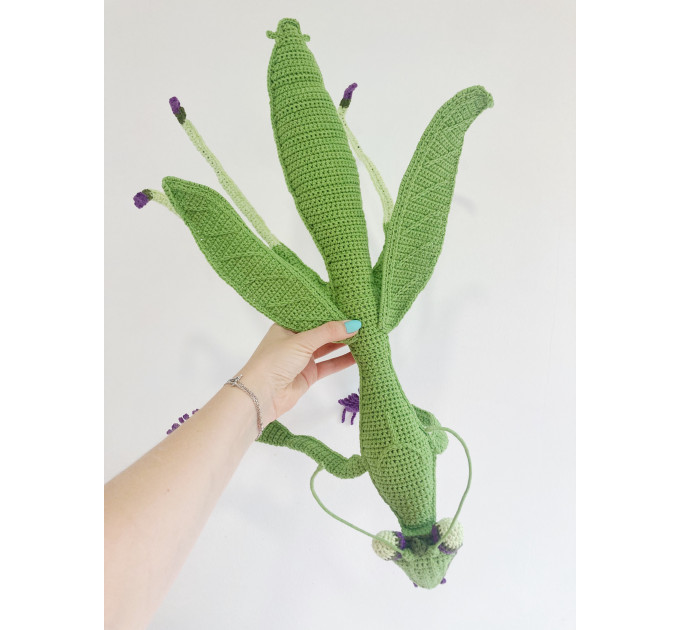 Handmade Giant Crochet Praying Mantis Plush