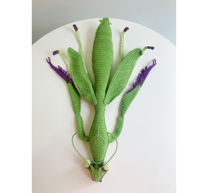 Handmade Giant Crochet Praying Mantis Plush