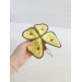 Small Crochet Yellow Butterfly