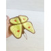 Small Crochet Yellow Butterfly
