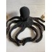 Large stuffed octopus black