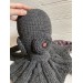 Large stuffed octopus black