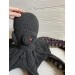 Large stuffed octopus black