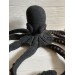 Large stuffed octopus black