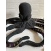 Large stuffed octopus black
