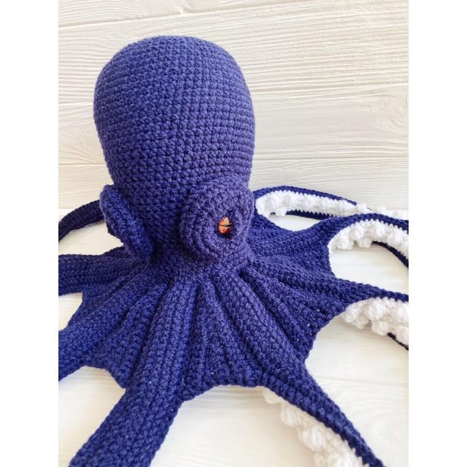 dark blue plush octopus 