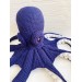 dark blue plush octopus 