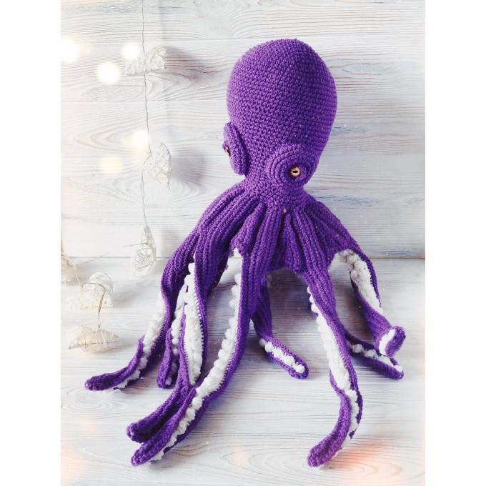 large stuffed octopus purple