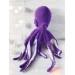 large stuffed octopus purple