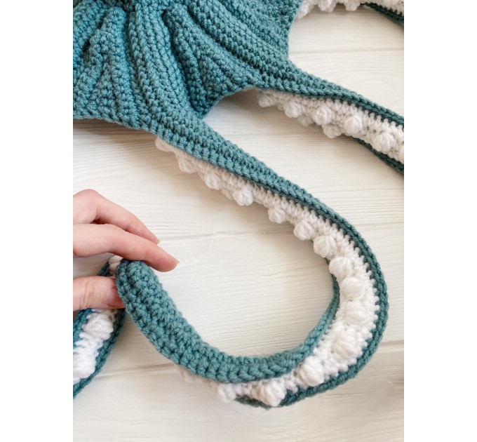 Large stuffed octopus teal