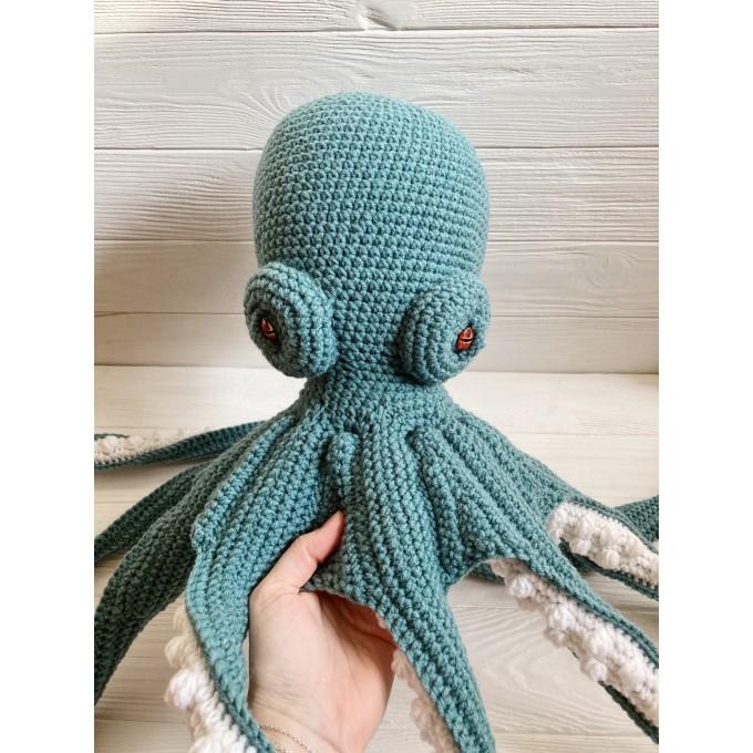 Teal stuffed octopus