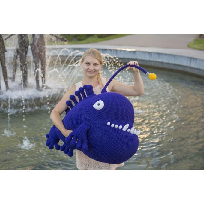 giant angler fish stuffed toy
