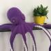 Purple stuffed octopus