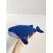 crochet blue whale toy