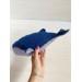 stuffed blue whale toy