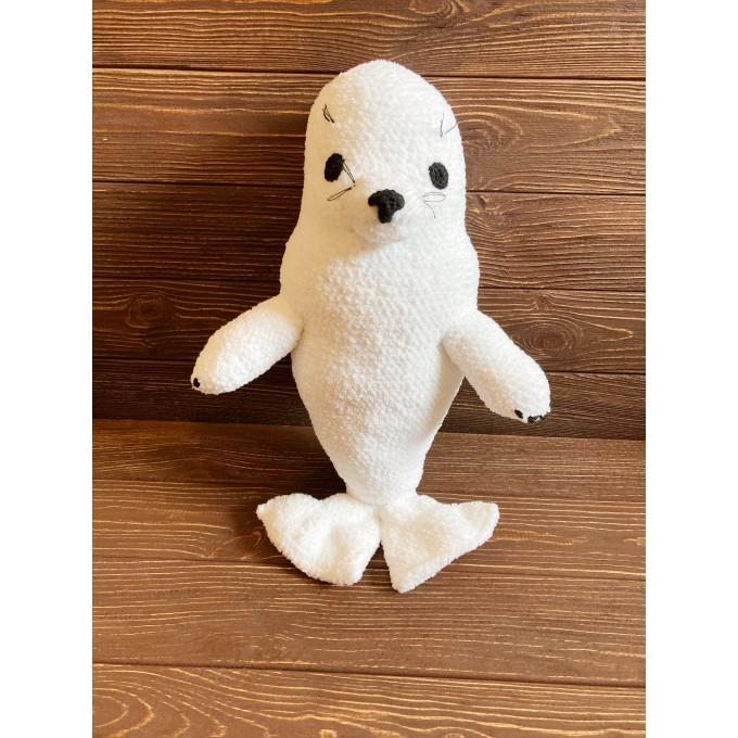 stuffed white seal