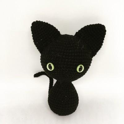 Plush black cat