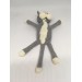 plush grey lazy cat