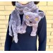 Grey cat scarf
