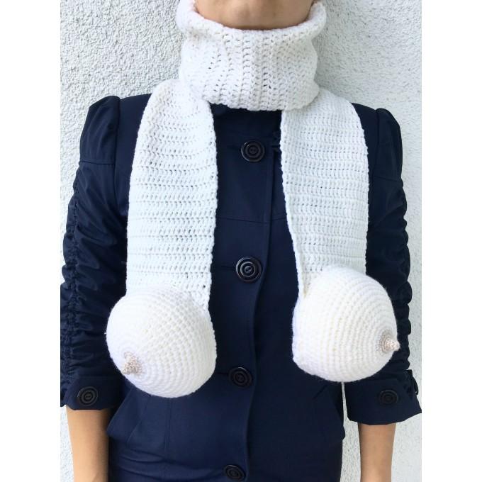 scarf with boobs