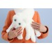 White cat scarf